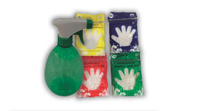 Gloves & Spray Bottles
