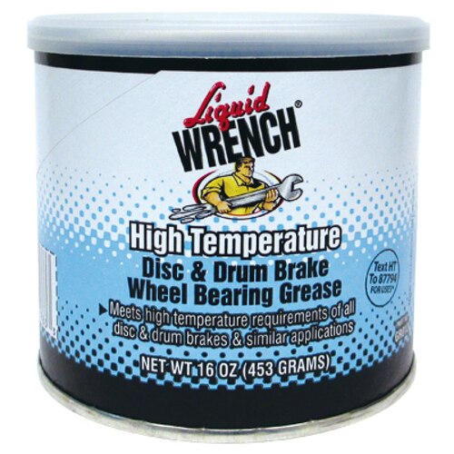 High Temperature Disc & Drum Brake Wheel Bearing Grease 16oz Liquid Wrench