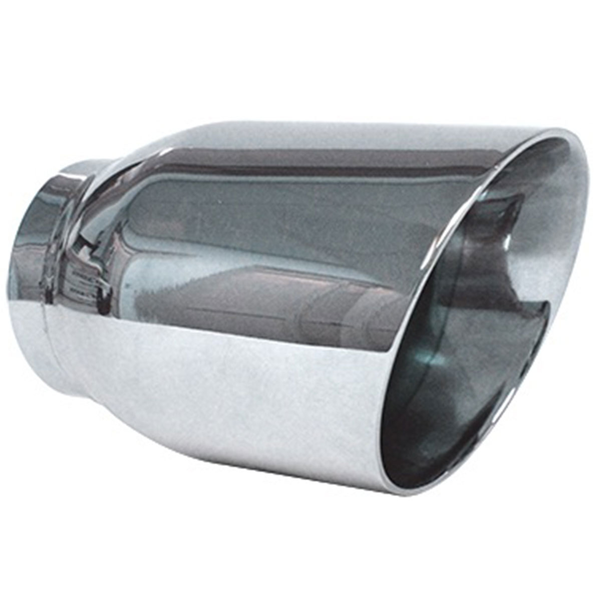 Stainless steel exhaust tip, round double model Hs