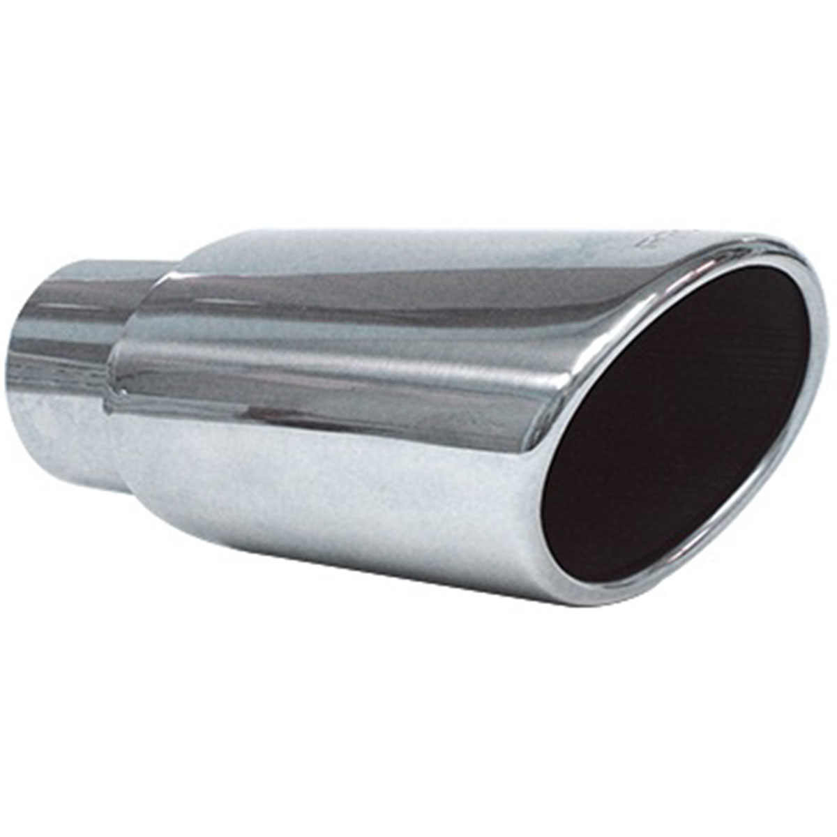 Stainless steel exhaust tip, oval rolled model Hs