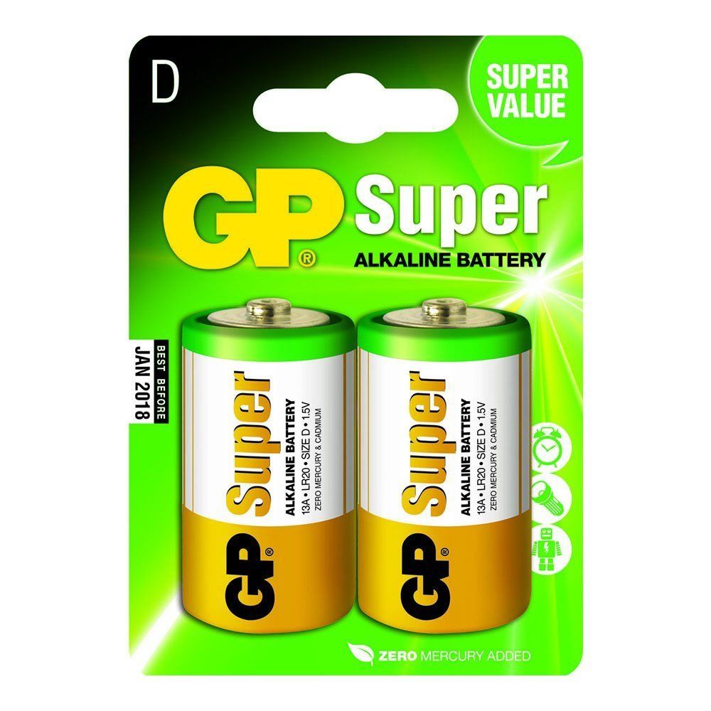 Battery LR20 D Super Alkaline Gp