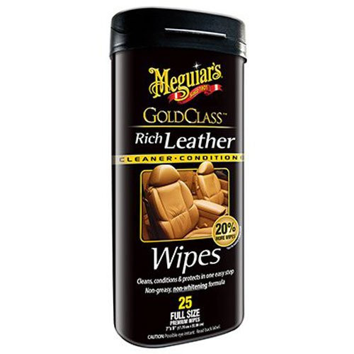 Wipes Cleaner & Conditioner Rich Leather Gold Class Meguiars