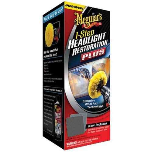 Headlight Restoration 1- Step Plus Meguiars