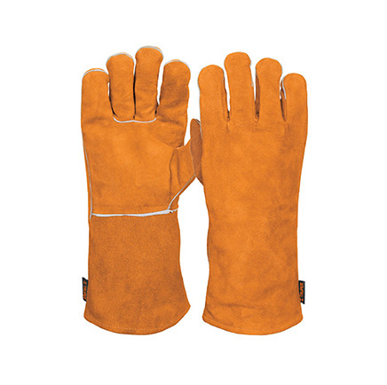 Heavy Duty Leather Welding Gloves, Long Safety Cuff Truper
