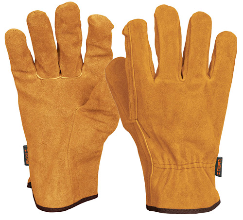 General Purpose Leather Gloves, Elastic Wrist Truper