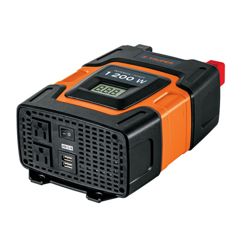 Truper Power Inverter Dual AC Outlets w/ USB Charging Port (1000W) INCO-1000