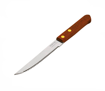 Serrated Carving Knife Wood Handle 5" Pretul