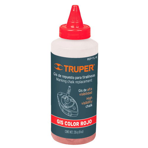 Red Replacement Chalk for Chalk Line Reel REP-TL-R Truper