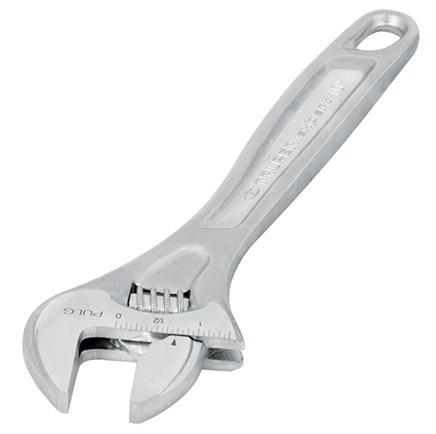 Truper Chrome-Plated Adjustable Wrenches 