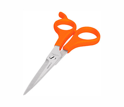 Truper 18491 6" Stainless Steel Scissors with Hook for Stylist.