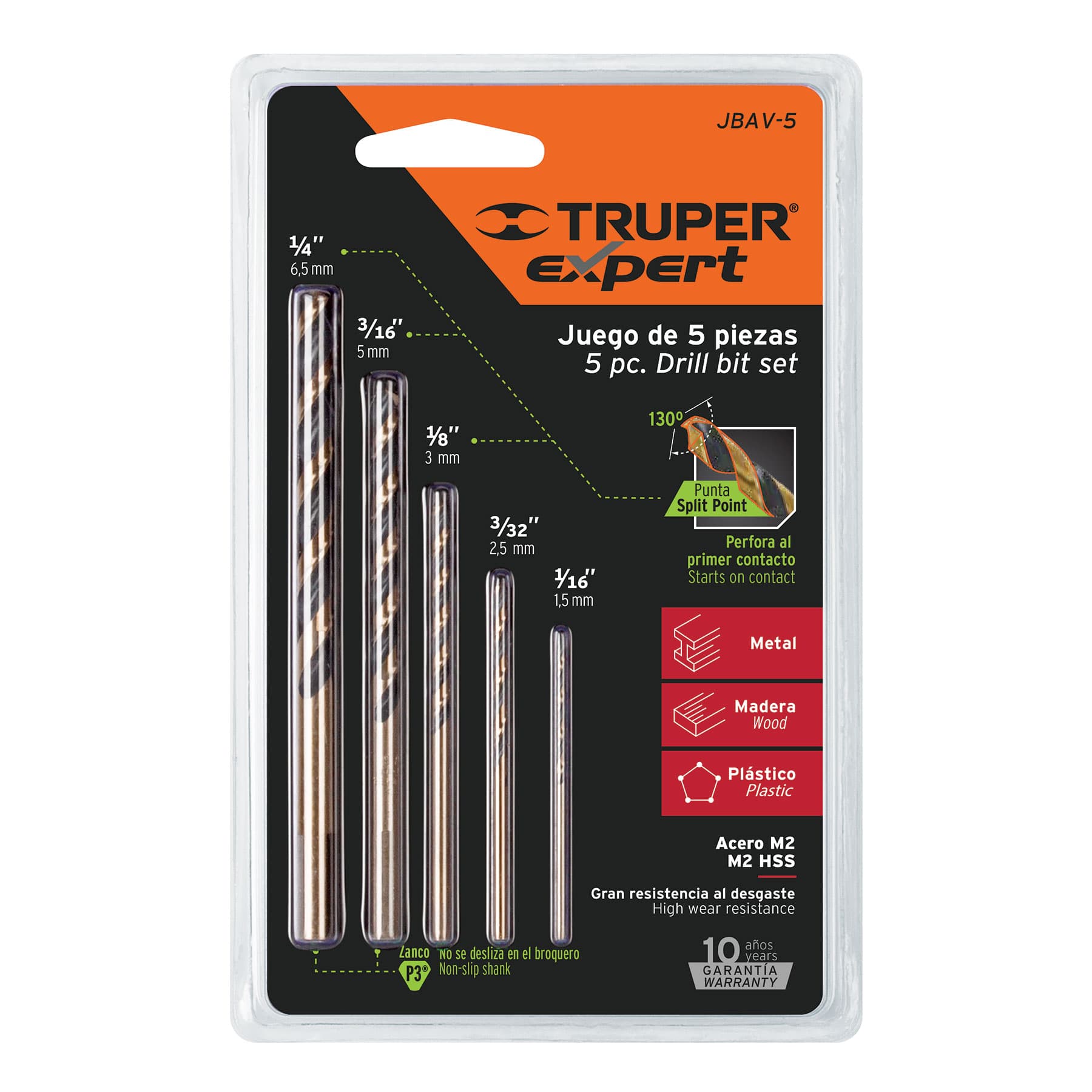Truper High Speed Steel Drill Bits Set