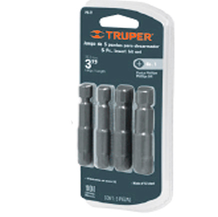Truper Socket Adaptor Set 4-Pc 1/4"