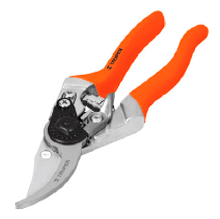 Truper 18453 Scissors For Pruning Curve Aluminum Body Step Blade 8"