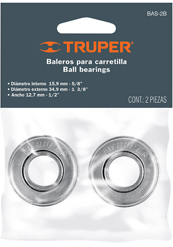2-Pc Ball Bearing Set, Spare Parts BAS-2B Truper