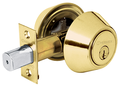 Hermex Double Metal Cylinder Deadbolts