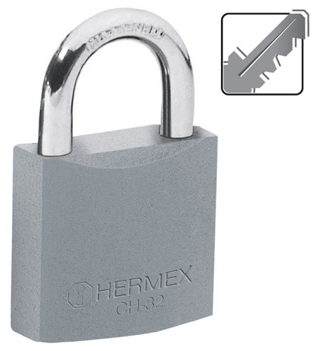 Hermex Standard Shackle Iron Padlocks Standard Key in Box