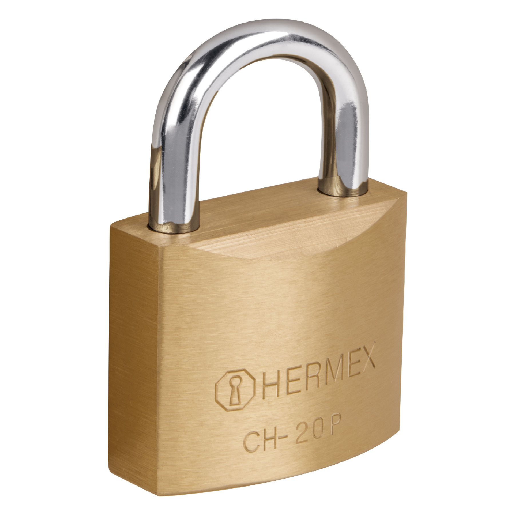  Hermex Brass Plated Iron Padlocks Standard Key in Blister