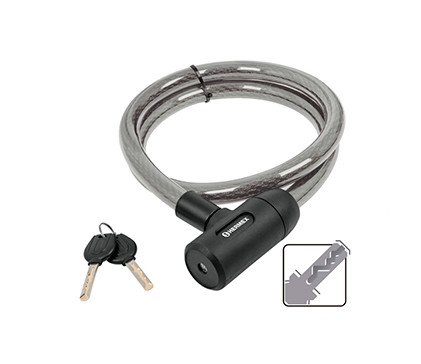 Hermex 43921 Heavy Duty Keyed Cable Lock Ðï¿½ 3/4" 4.7 ft