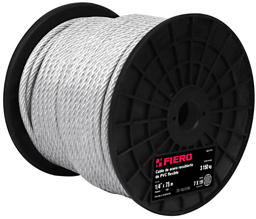 Pvc Coated Wire Ropes 246 Ft 7X19 Fiero