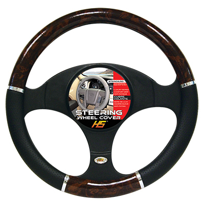 Steering Wheel Cover, Luxury Series Comfort Grip Burlwood HS