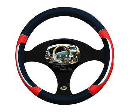 Steering Wheel Cover, Luxury Series Comfort Grip Silver HS