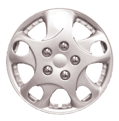  Wheel Covers Silver Lacquer 14". Hs
