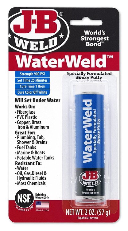 Epoxy WaterWeld Epoxy Putty Stick 2 oz. JB-Weld