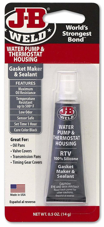 Sealant Water Pump and Thermostat Housing RTV Silicone Gasket 5 oz. JB-Weld