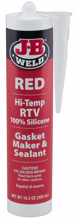 Sealant Red High Temperature RTV Silicone Gasket Maker and Sealant 10.3 oz. JB-Weld