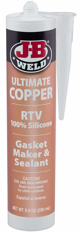Sealant Ultimate Copper High Temperature RTV Silicone Gasket Maker 9.5 oz. JB-Weld