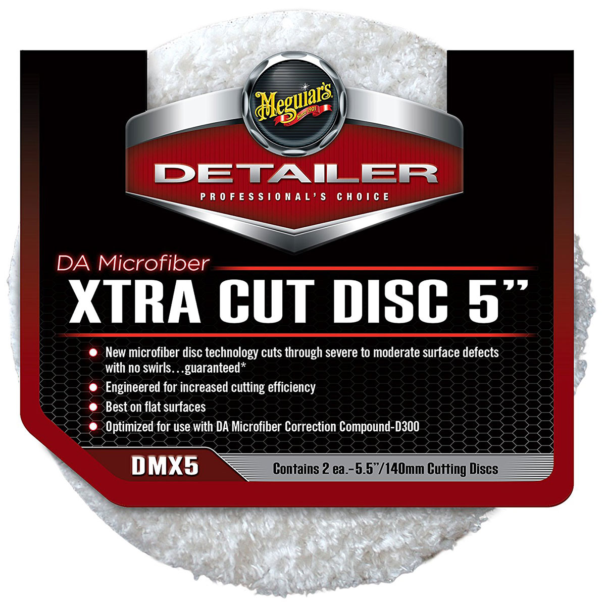 Da Microfiber Xtra Cut Disc 2 Pack Meguiars
