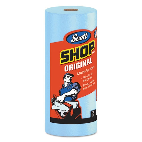 Scott Roll Towel Shop Orginal Blue (55 Towels) 43.6 Ft SQ