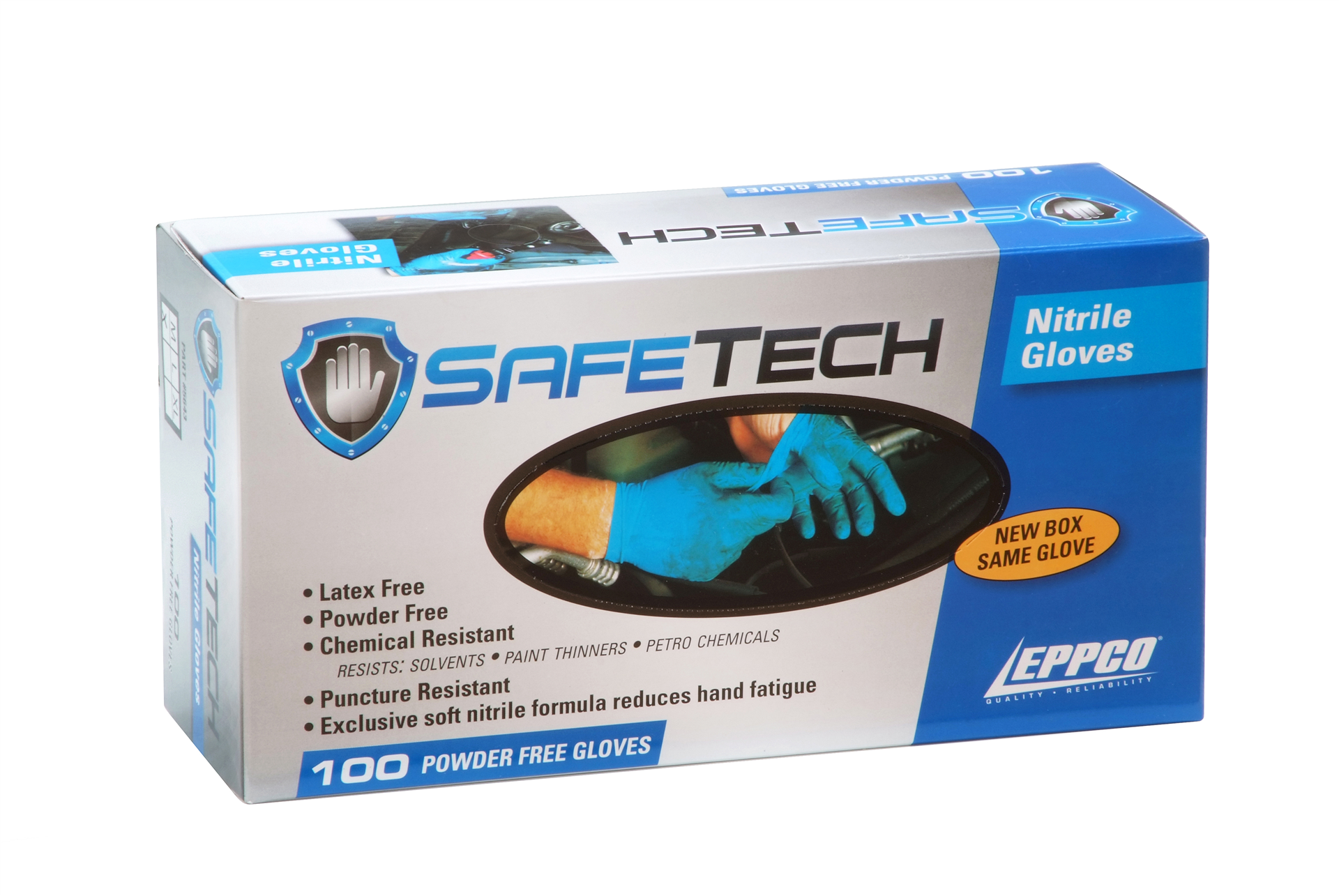 Gloves Nitrile Safe Tech 100 per Box Eppco