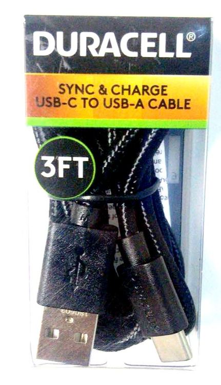 Sync & Charge USB-C to USB-A Cable Duracell