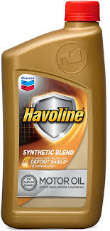 Motor Oil Synthetic Blend 1Qt. Havoline Chevron