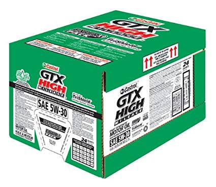 Motor Oil Synthetic Blend Gtx High Mileage E Pack Castrol