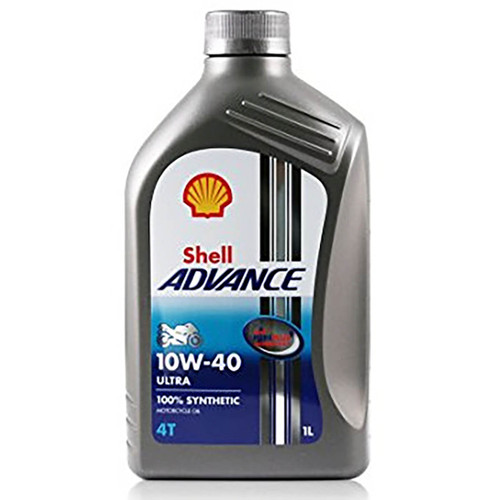 Shell Motorcycle Oil  Advance 4T 10W-40  1Qt 