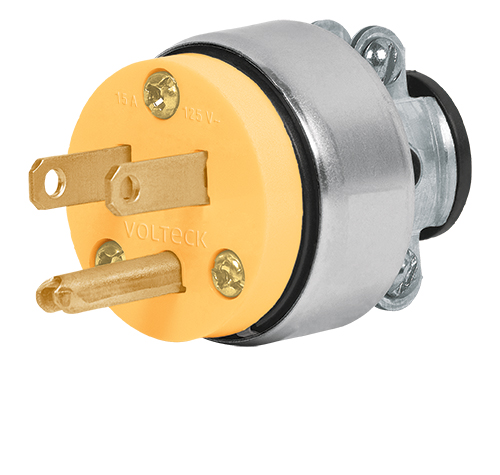 Voltech Armored Grounded Plug and Connector 15 Amp