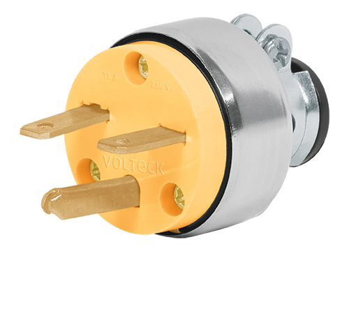 Voltech Armored Horizontal Slot Plug and Connector 15 Amp