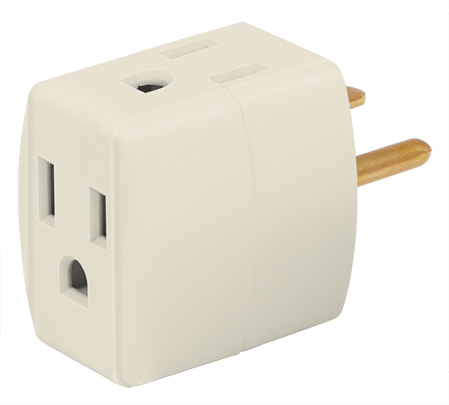 Voltech 3-Outlet Cube Adapters 