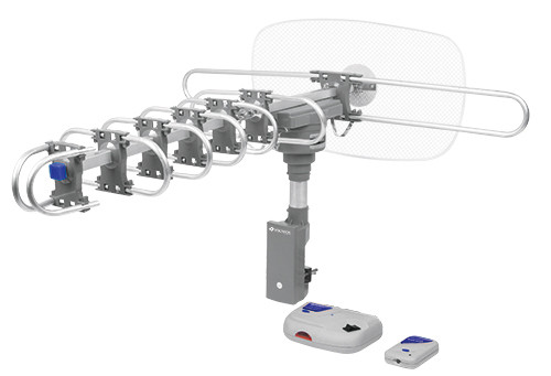 Amplified Outdoor HDTV Antenna, 360° Rotation w/ Remote Control Voltech