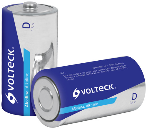 Alkaline Batteries D 2-Pack Voltech