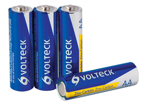 Carbon-Zinc Batteries AA 4-Pack Voltech