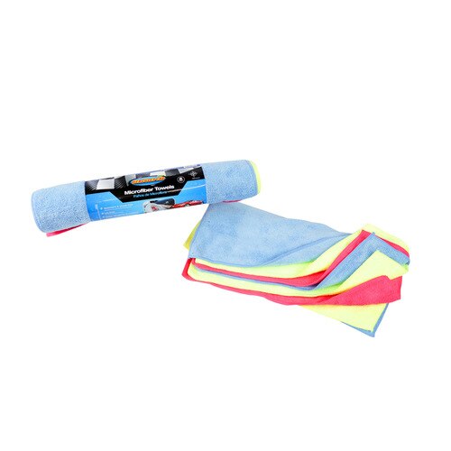 Microfiber Towels Multicolored 6 Pieces Hercules