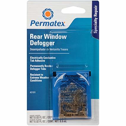 Rear Window Defogger Tab Adhesive Permatex