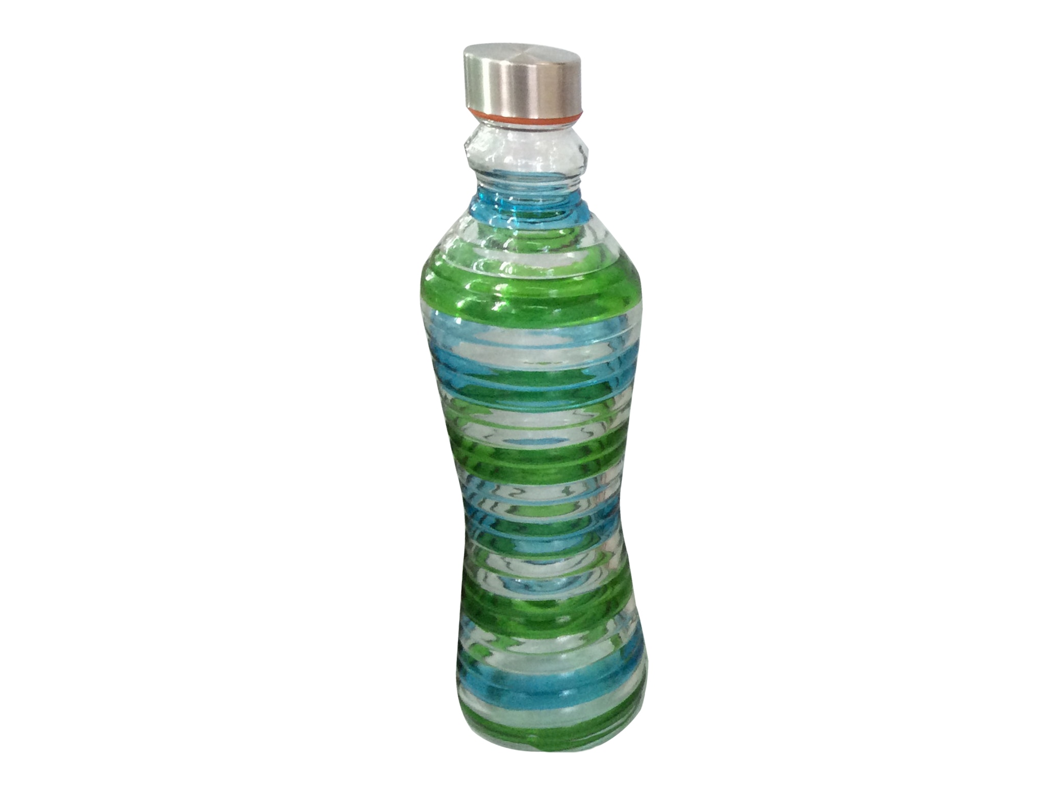 Glass Bottle  Asst 4 Colors Serenity