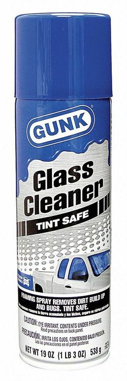 Glass Cleaner, 19 oz., Aerosol Can Clear Gunk