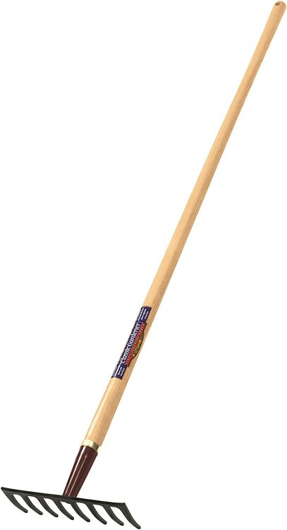 Truper 31392 Classic Gardener Level Rake 8-Tine Ash Handle 54-Inch
