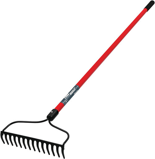 Truper 31389 Tru Built Welded Bow Rake with 14-Inch Fiberglass Handle