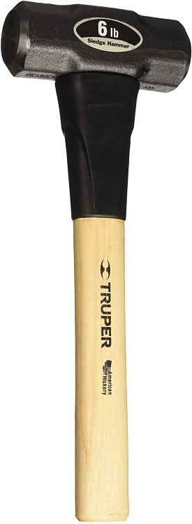 Truper 33186 Engineer Hammer Hickory Handle 16-Inch Weight 6 lb